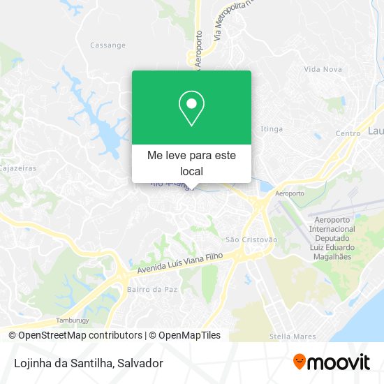 Lojinha da Santilha mapa