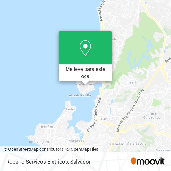 Roberio Servicos Eletricos mapa