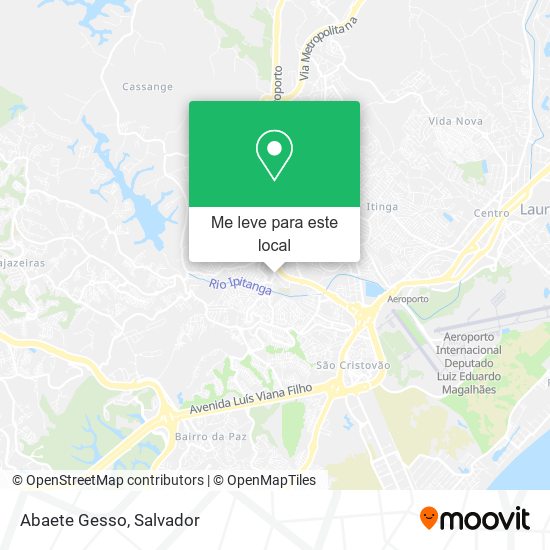 Abaete Gesso mapa
