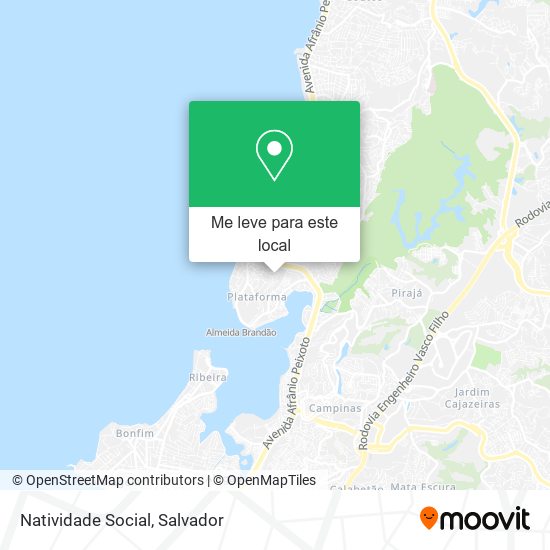 Natividade Social mapa