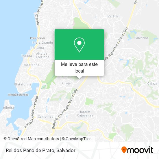 Rei dos Pano de Prato mapa