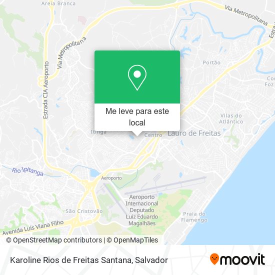 Karoline Rios de Freitas Santana mapa