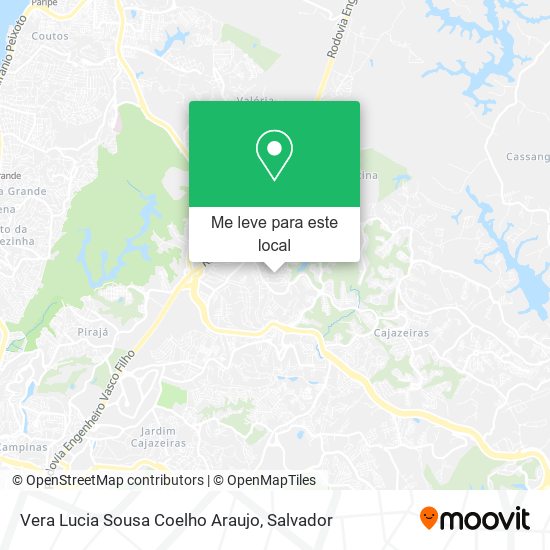 Vera Lucia Sousa Coelho Araujo mapa