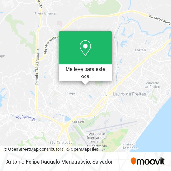 Antonio Felipe Raquelo Menegassio mapa