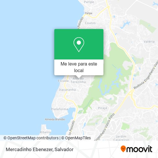 Mercadinho Ebenezer mapa