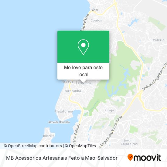 MB Acessorios Artesanais Feito a Mao mapa