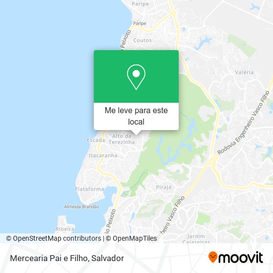 Mercearia Pai e Filho mapa