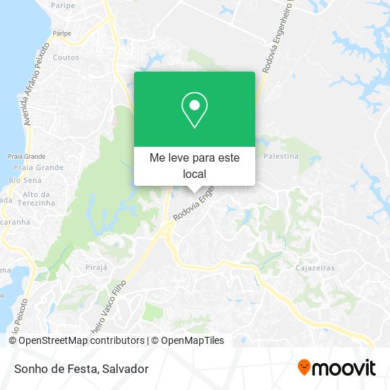 Sonho de Festa mapa