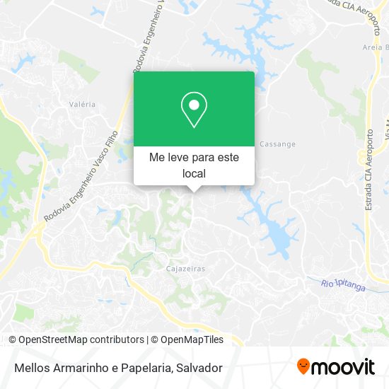 Mellos Armarinho e Papelaria mapa