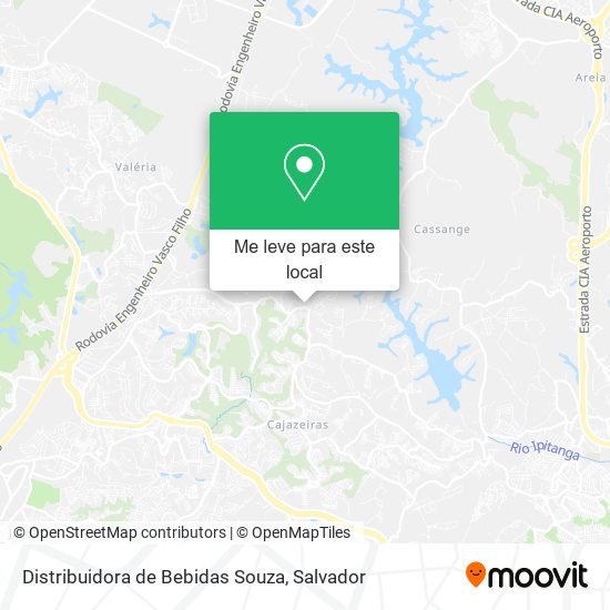 Distribuidora de Bebidas Souza mapa