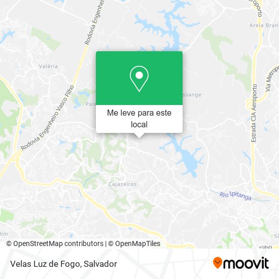 Velas Luz de Fogo mapa