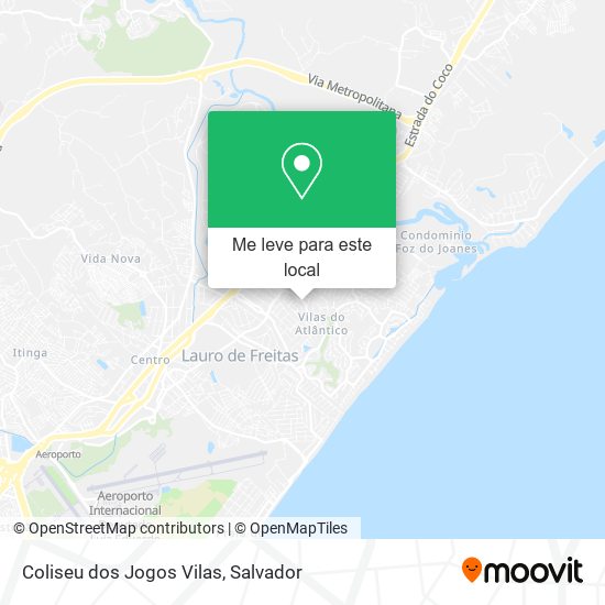 Coliseu dos Jogos Vilas mapa