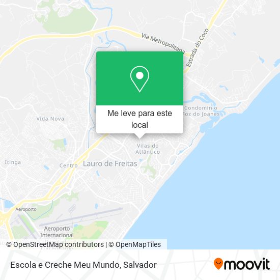 Escola e Creche Meu Mundo mapa