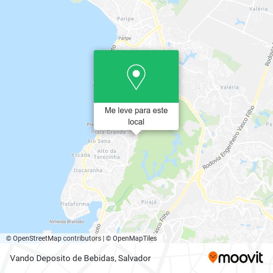 Vando Deposito de Bebidas mapa