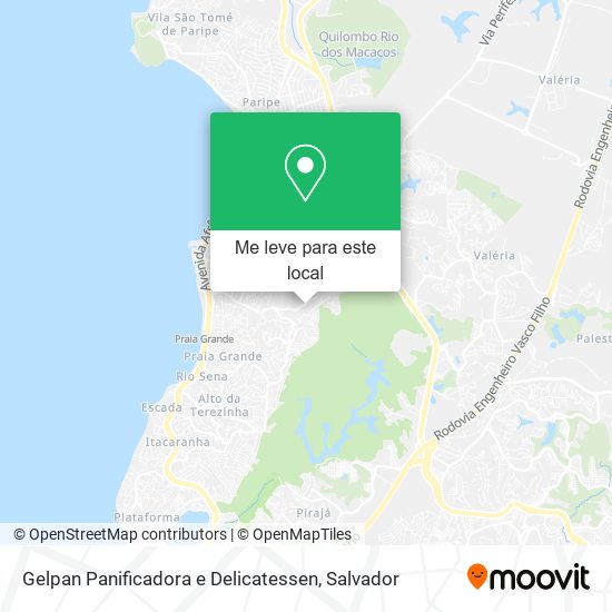 Gelpan Panificadora e Delicatessen mapa