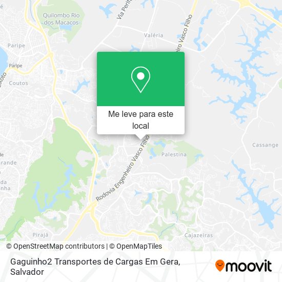 Gaguinho2 Transportes de Cargas Em Gera mapa