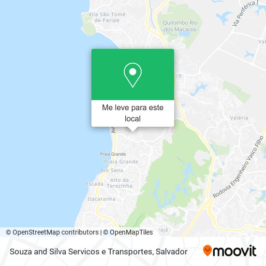 Souza and Silva Servicos e Transportes mapa