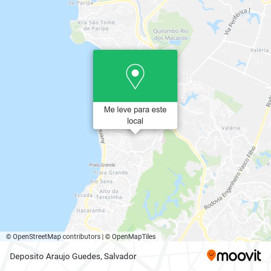 Deposito Araujo Guedes mapa