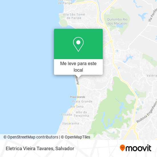 Eletrica Vieira Tavares mapa