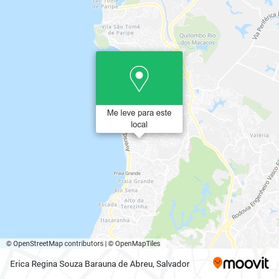 Erica Regina Souza Barauna de Abreu mapa