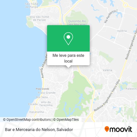 Bar e Mercearia do Nelson mapa