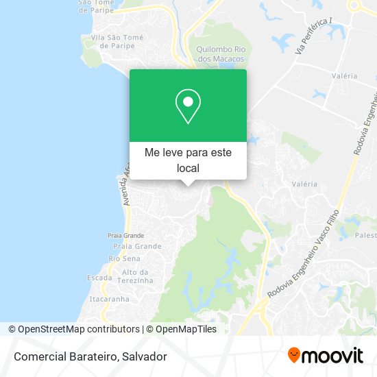 Comercial Barateiro mapa