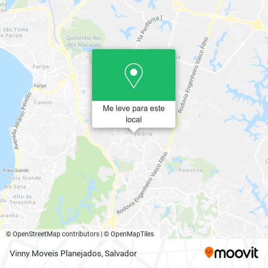 Vinny Moveis Planejados mapa