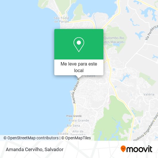 Amanda Cervilho mapa