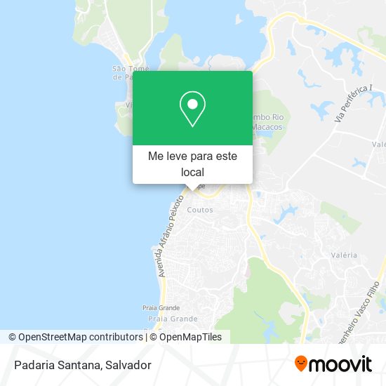 Padaria Santana mapa