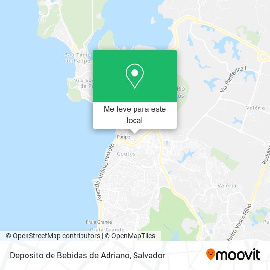 Deposito de Bebidas de Adriano mapa