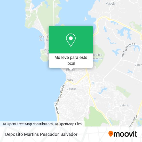 Deposito Martins Pescador mapa