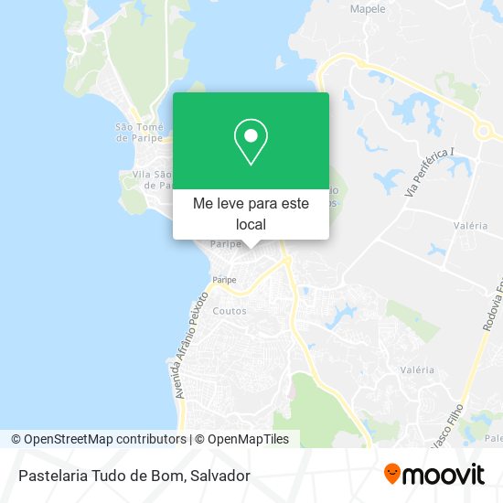 Pastelaria Tudo de Bom mapa
