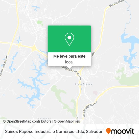 Suínos Raposo Indústria e Comércio Ltda mapa