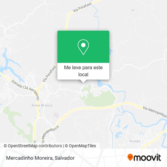 Mercadinho Moreira mapa
