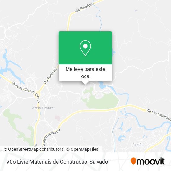 V0o Livre Materiais de Construcao mapa