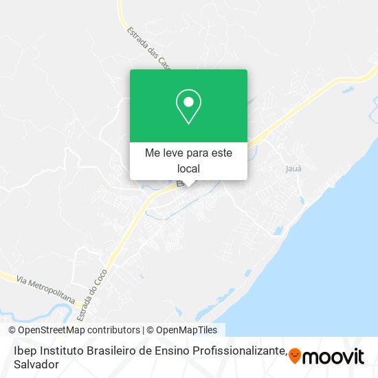 Ibep Instituto Brasileiro de Ensino Profissionalizante mapa