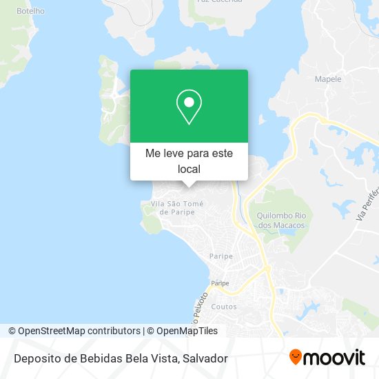 Deposito de Bebidas Bela Vista mapa