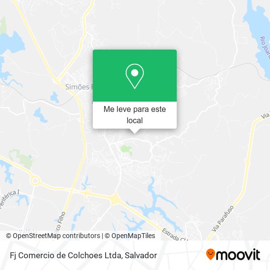 Fj Comercio de Colchoes Ltda mapa
