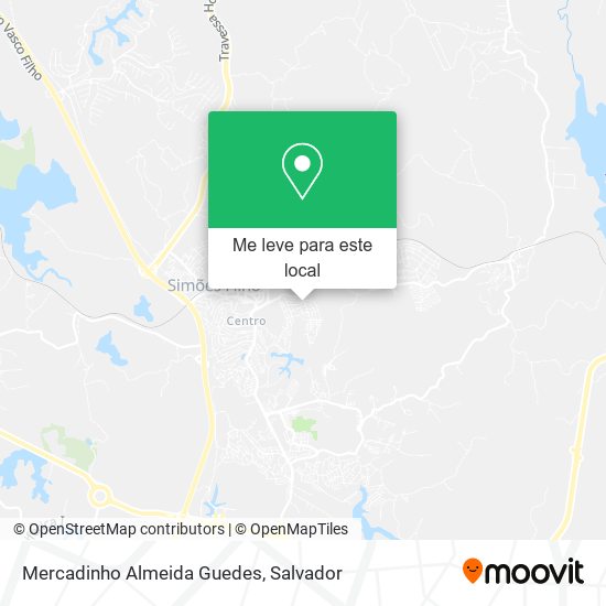 Mercadinho Almeida Guedes mapa