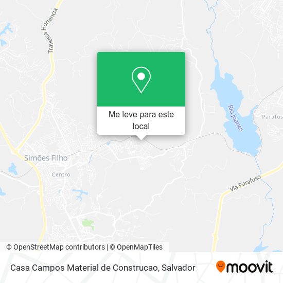 Casa Campos Material de Construcao mapa