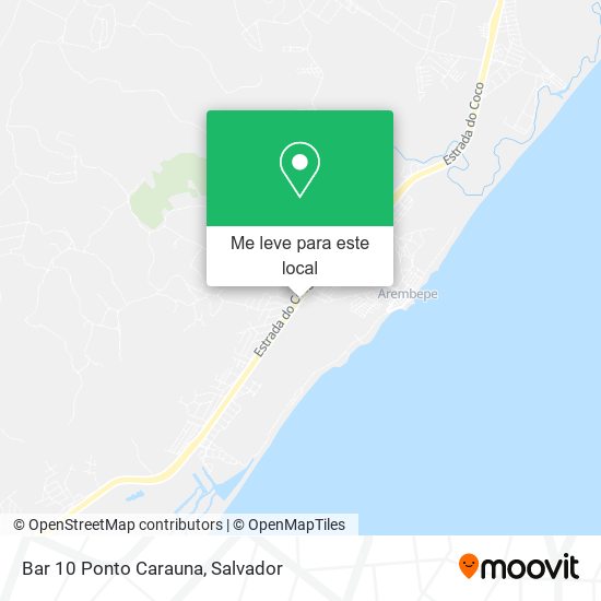 Bar 10 Ponto Carauna mapa