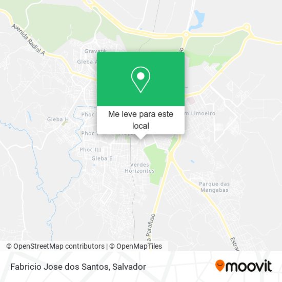Fabricio Jose dos Santos mapa