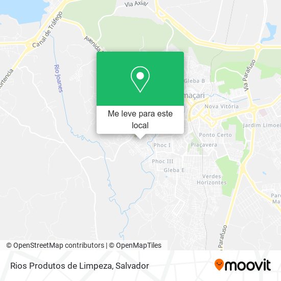 Rios Produtos de Limpeza mapa