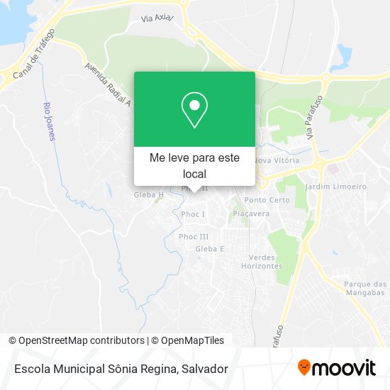 Escola Municipal Sônia Regina mapa