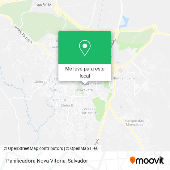 Panificadora Nova Vitoria mapa