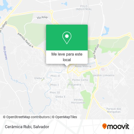 Cerâmica Rubi mapa