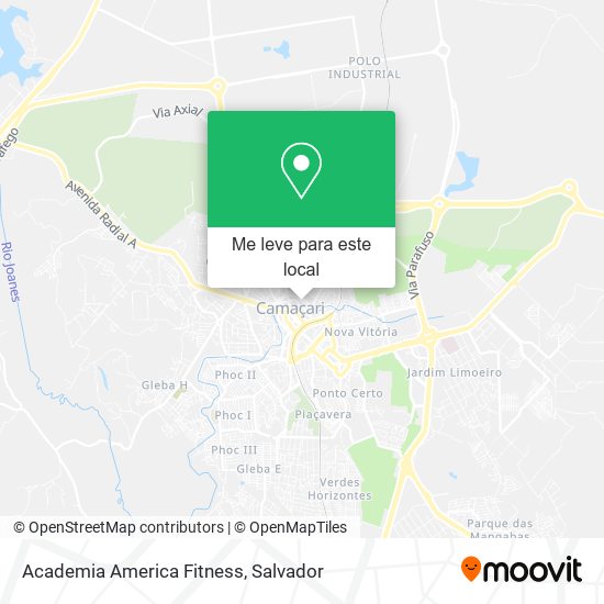 Academia America Fitness mapa