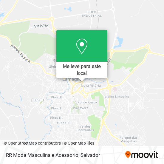 RR Moda Masculina e Acessorio mapa