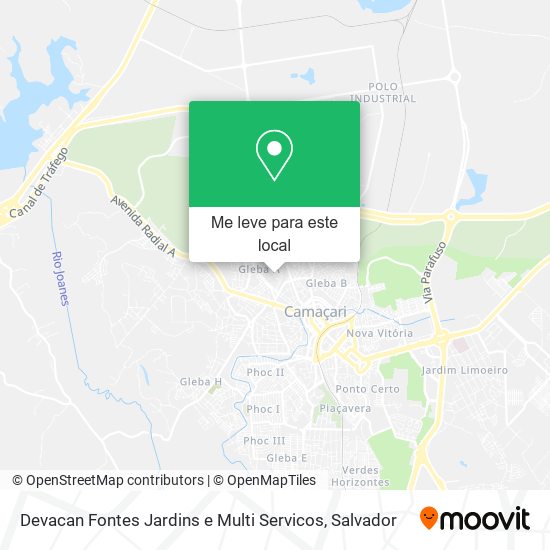 Devacan Fontes Jardins e Multi Servicos mapa