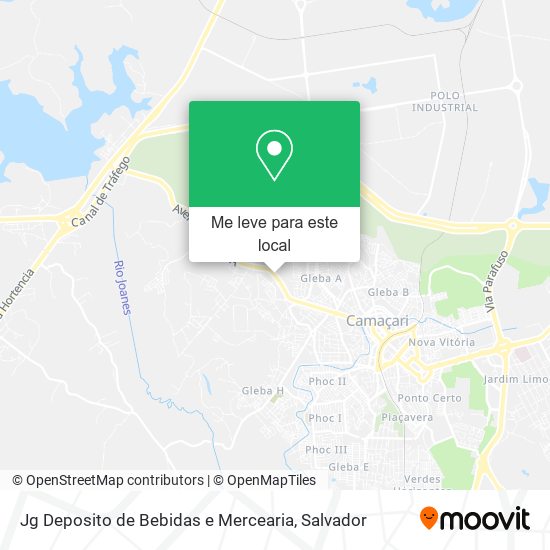 Jg Deposito de Bebidas e Mercearia mapa